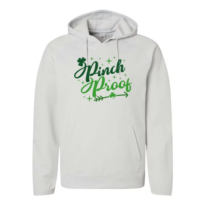 Pinch Proof Funny St Patrick's Day Holiday Performance Fleece Hoodie