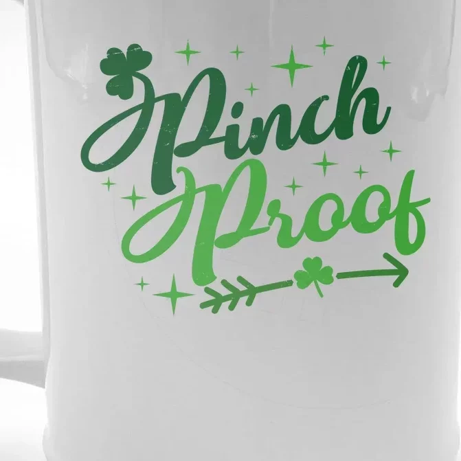 Pinch Proof Funny St Patrick's Day Holiday Front & Back Beer Stein