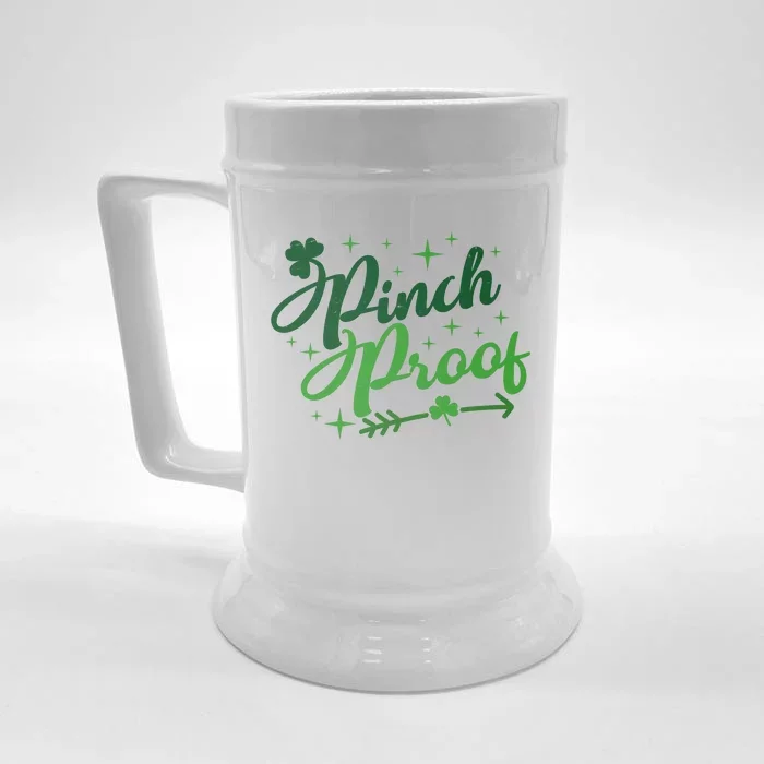 Pinch Proof Funny St Patrick's Day Holiday Front & Back Beer Stein