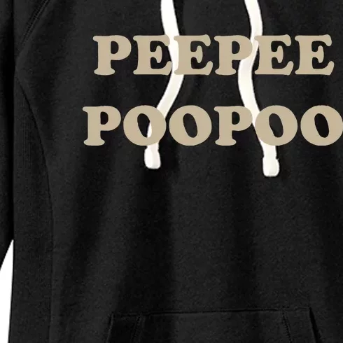 PeePee PooPoo Funny Sarcastic Adult Humor Sayings Women's Fleece Hoodie