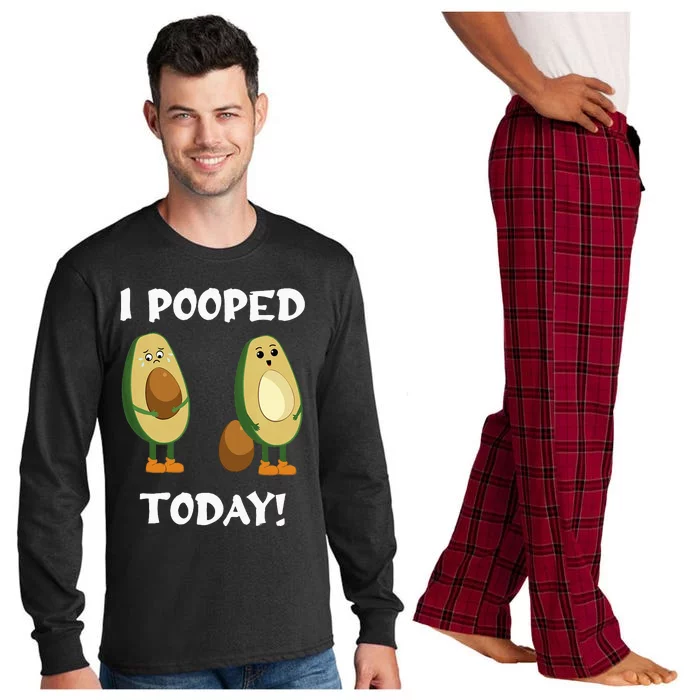 Proud Pooper Funny Poop Fart I Pooped Today Long Sleeve Pajama Set