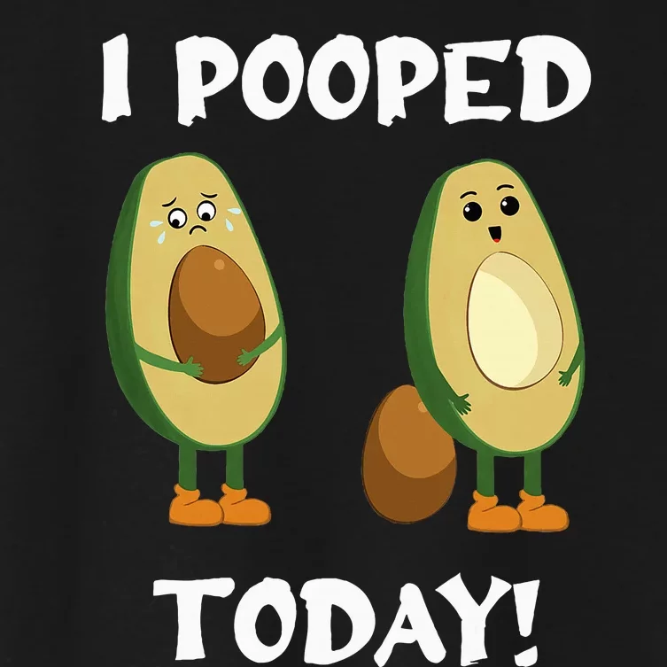 Proud Pooper Funny Poop Fart I Pooped Today Women's Crop Top Tee