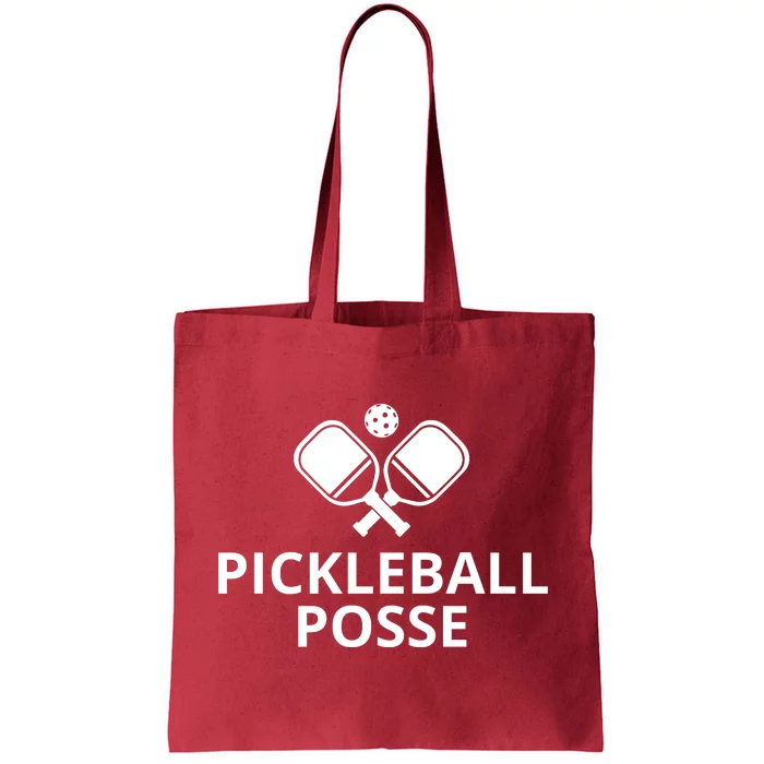 Pickleball Posse Funny Pickleball Quote Pickleball Lovers Tote Bag