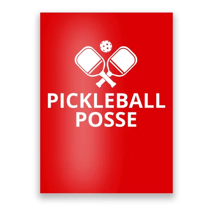 Pickleball Posse Funny Pickleball Quote Pickleball Lovers Poster