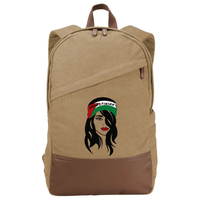 Palestinian Palestine Flag Palestinians Cotton Canvas Backpack