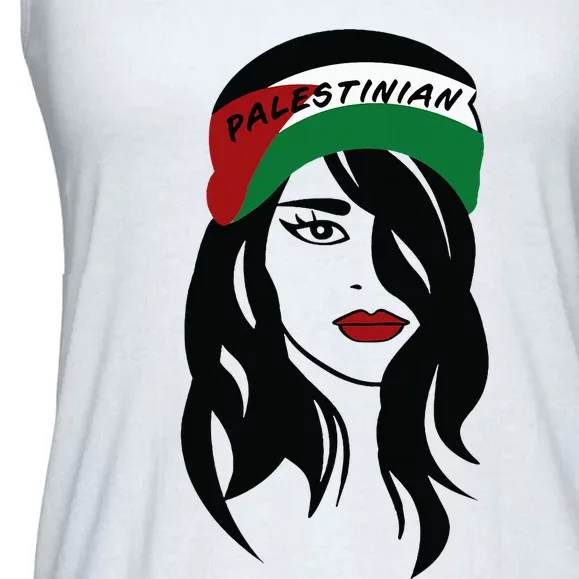 Palestinian Palestine Flag Palestinians Ladies Essential Flowy Tank