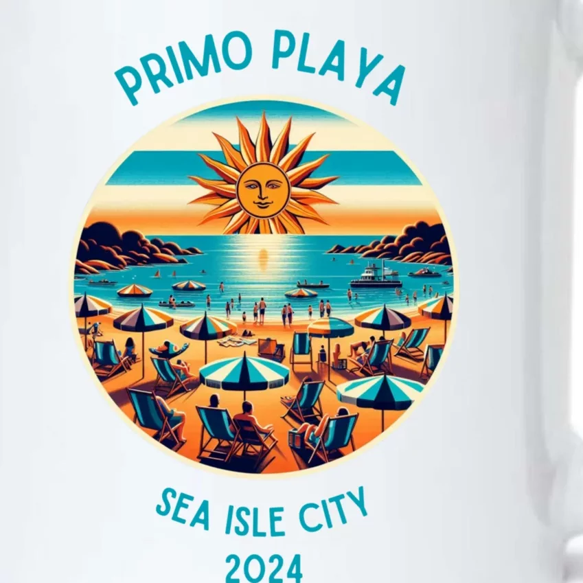 Primo Playa Fun Beach Scene Black Color Changing Mug