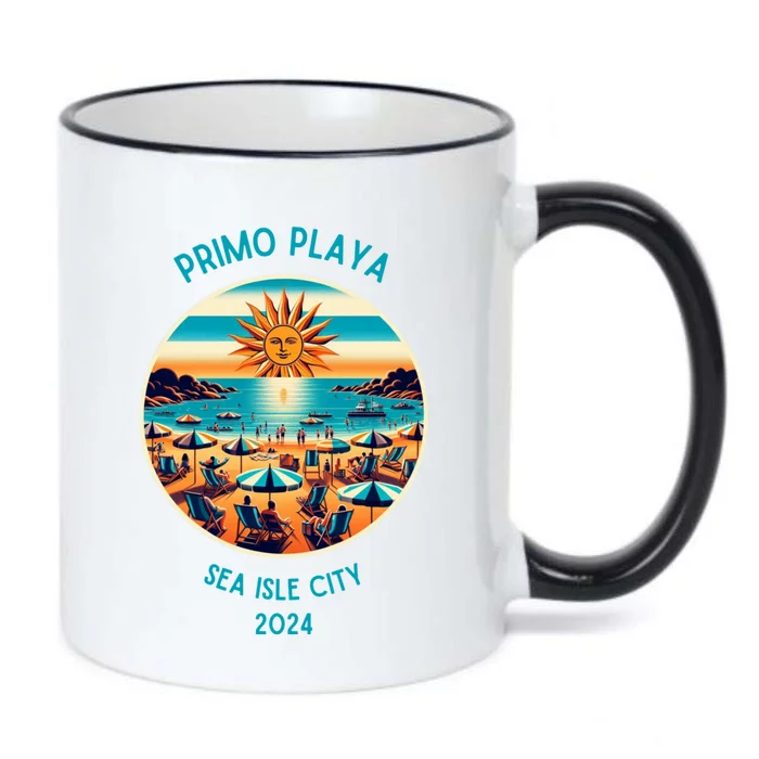 Primo Playa Fun Beach Scene Black Color Changing Mug