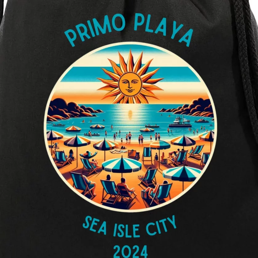 Primo Playa Fun Beach Scene Drawstring Bag