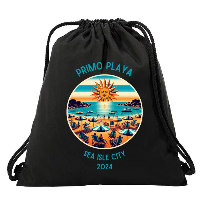 Primo Playa Fun Beach Scene Drawstring Bag