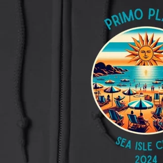 Primo Playa Fun Beach Scene Full Zip Hoodie