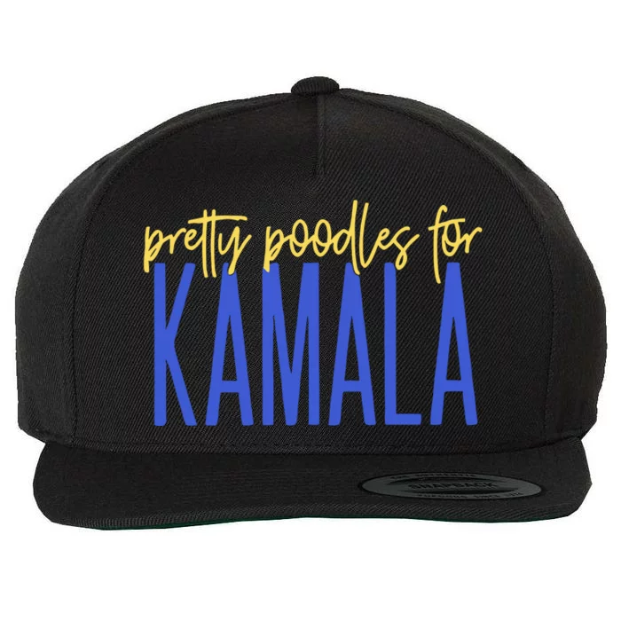 Pretty Poodles For Kamala Wool Snapback Cap