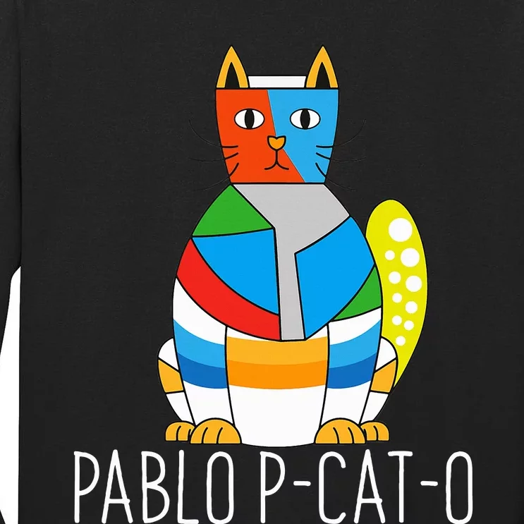 Pablo Pcato Famous Artist Picatsso Art Teacher Tall Long Sleeve T-Shirt