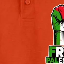 Palestine Palestine Flag Palestinian Fist Free Palestine Great Gift Dry Zone Grid Performance Polo