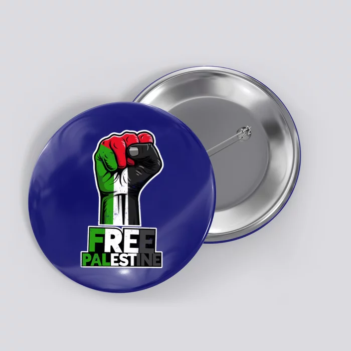 Palestine Palestine Flag Palestinian Fist Free Palestine Great Gift Button