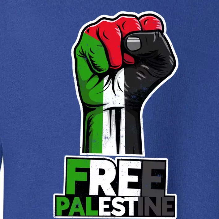 Palestine Palestine Flag Palestinian Fist Free Palestine Great Gift Toddler Sweatshirt