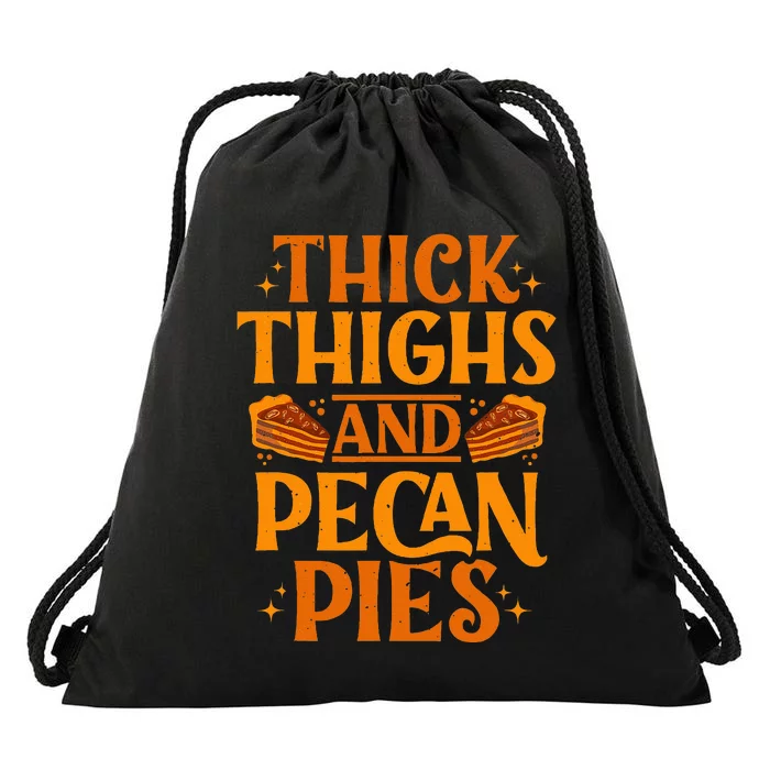 Pecan Pie Funny Thanksgiving Food Baker Drawstring Bag