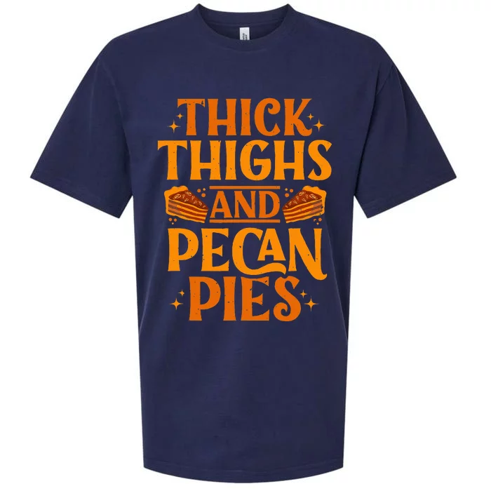 Pecan Pie Funny Thanksgiving Food Baker Sueded Cloud Jersey T-Shirt