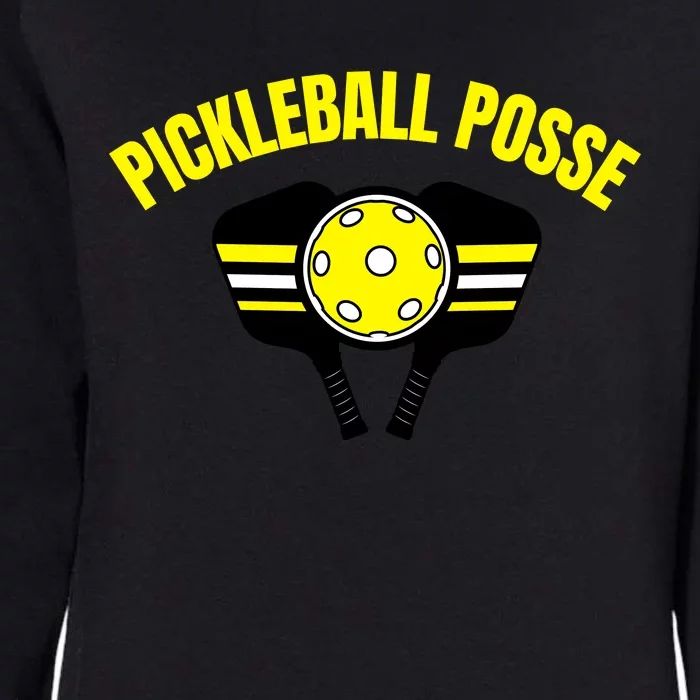 Pickleball Posse Funny Pickleball Quote Pickleball Lovers Womens California Wash Sweatshirt