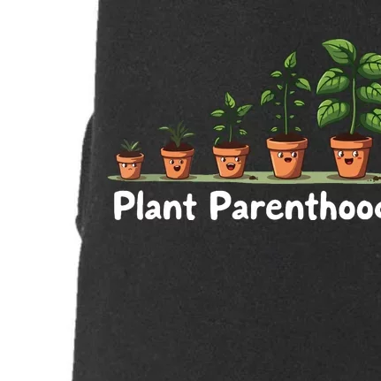 Plant Parenthood For Plant Moms & Dads Funny Cute Doggie 3-End Fleece Hoodie