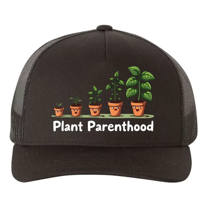 Plant Parenthood For Plant Moms & Dads Funny Cute Yupoong Adult 5-Panel Trucker Hat