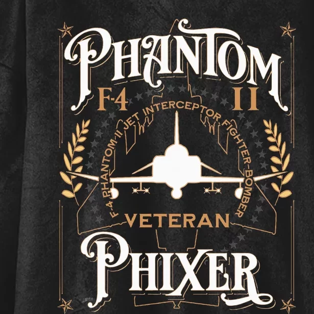 Phantom Phixer F4 Phantom Aircraft Maintainer Veteran Hooded Wearable Blanket