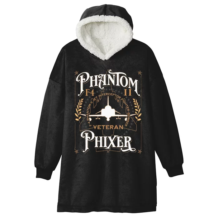 Phantom Phixer F4 Phantom Aircraft Maintainer Veteran Hooded Wearable Blanket