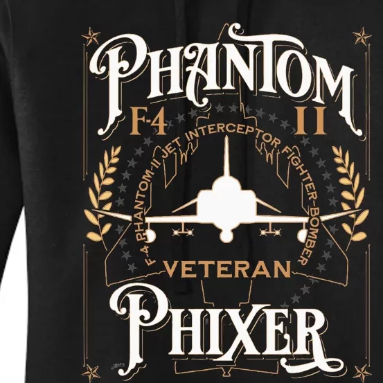 Phantom Phixer F4 Phantom Aircraft Maintainer Veteran Women's Pullover Hoodie