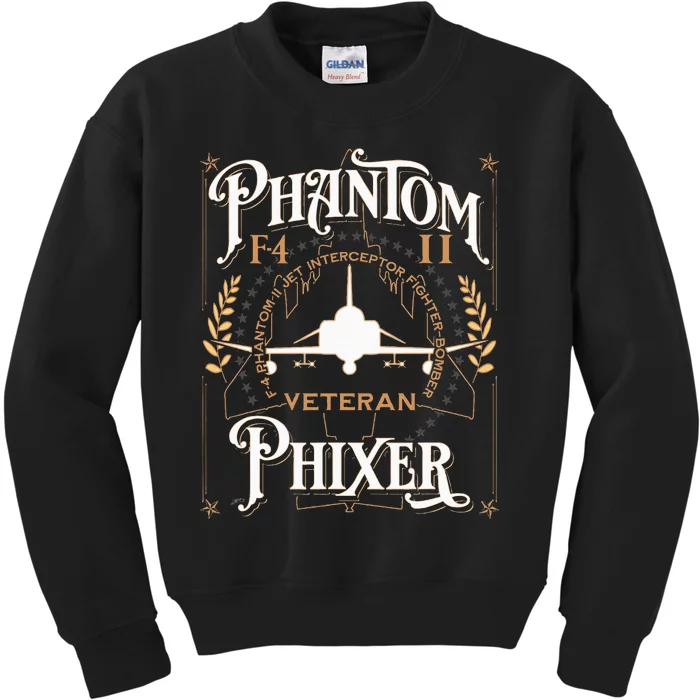 Phantom Phixer F4 Phantom Aircraft Maintainer Veteran Kids Sweatshirt