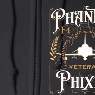 Phantom Phixer F4 Phantom Aircraft Maintainer Veteran Full Zip Hoodie