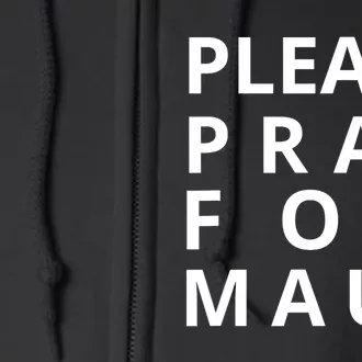 Please Pray For Maui Tee Maui Hawaii Tee Hawaiian Hibiscus Full Zip Hoodie