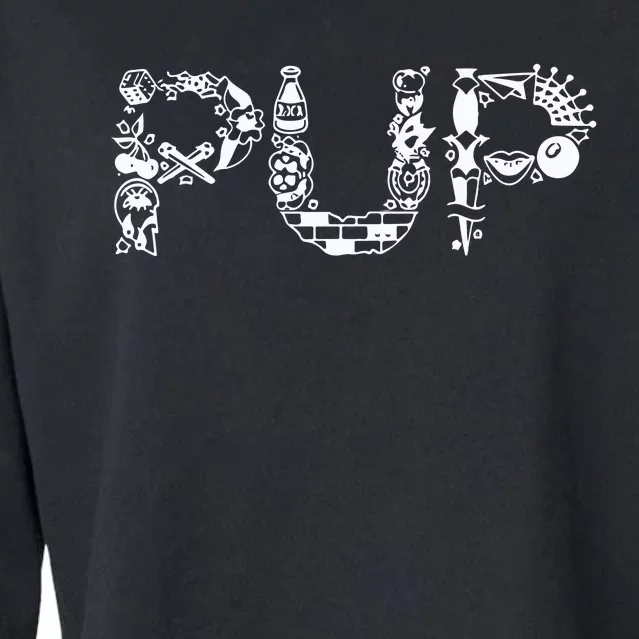 Puptheband Pup Flash Cropped Pullover Crew