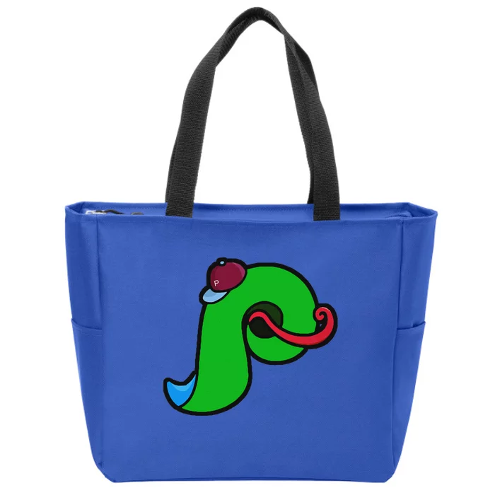 Phanatic P Funny Baseball Zip Tote Bag