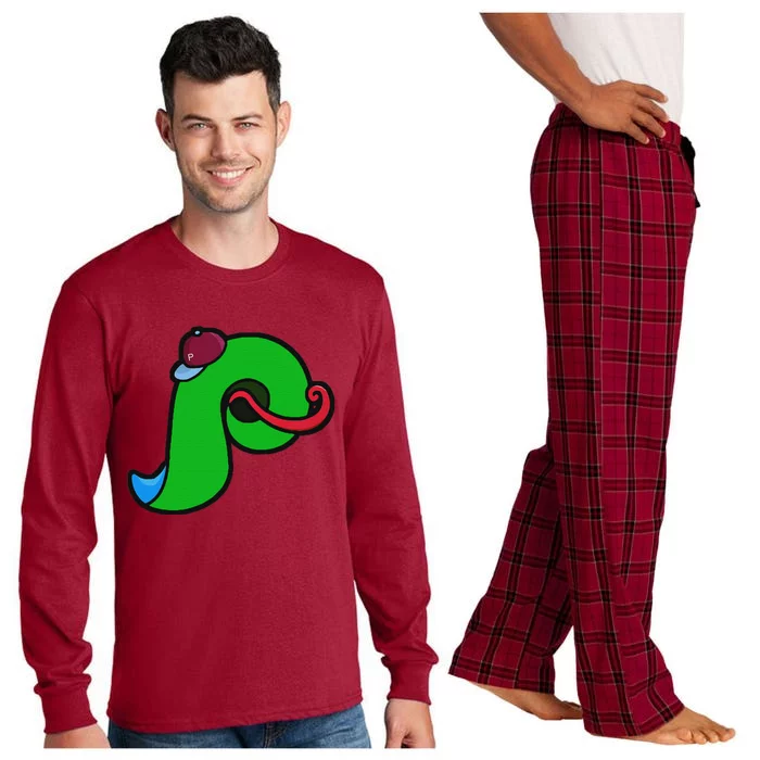 Phanatic P Funny Baseball Long Sleeve Pajama Set