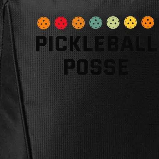 Pickleball Posse Funny Pickleball Quote For Pickeball Lovers City Backpack