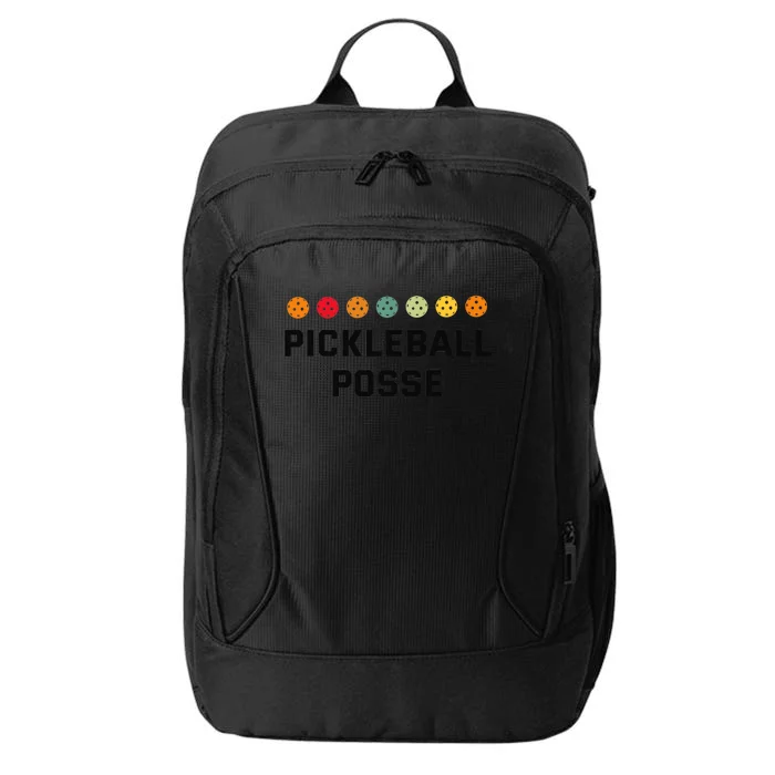 Pickleball Posse Funny Pickleball Quote For Pickeball Lovers City Backpack