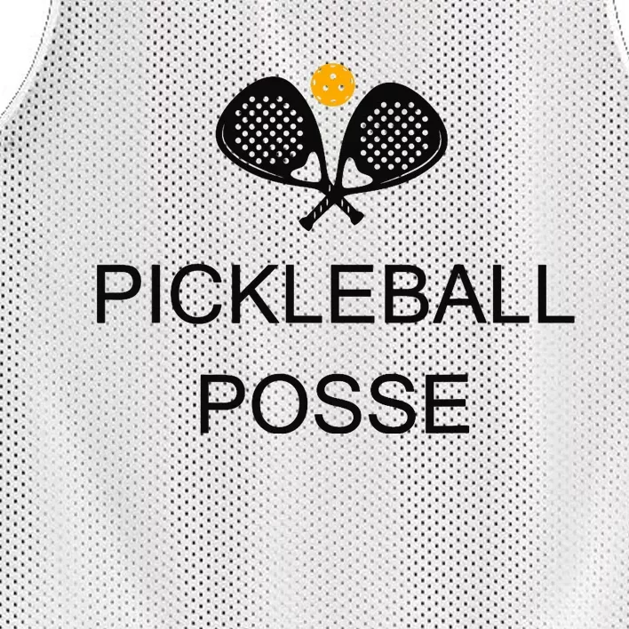 Pickleball Posse Funny Pickleball Quote For Pickeball Lovers Mesh Reversible Basketball Jersey Tank