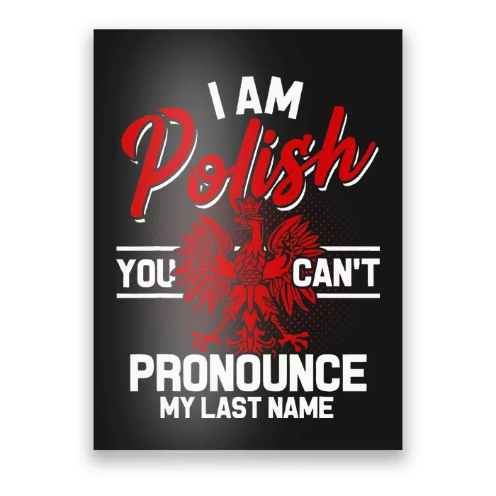 Polish Poland For Poland Polska Polin Eagle Krakow Poster