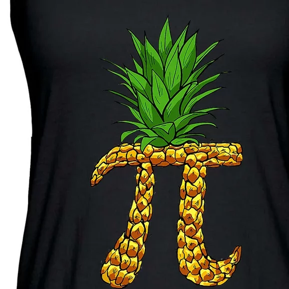 Pineapple Pi Funny Pi Day Pi Neapple Pi Ladies Essential Flowy Tank