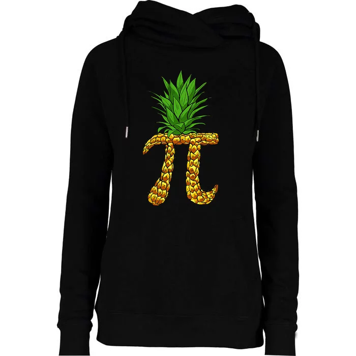 Pineapple Pi Funny Pi Day Pi Neapple Pi Womens Funnel Neck Pullover Hood