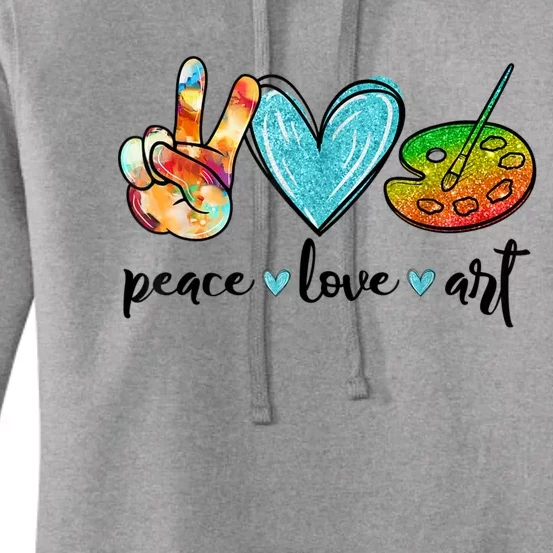 Painting Palette Funny Art Teacher Gifts Women's Pullover Hoodie