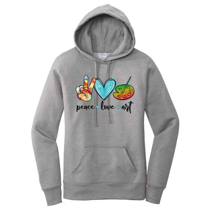 Painting Palette Funny Art Teacher Gifts Women's Pullover Hoodie