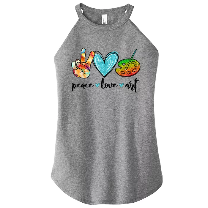 Painting Palette Funny Art Teacher Gifts Women’s Perfect Tri Rocker Tank