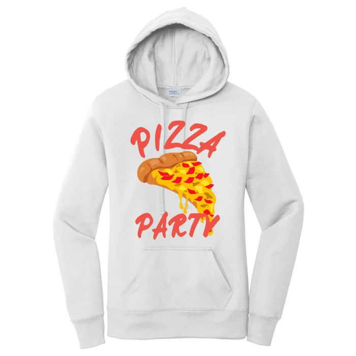 Pizza Party Funny Pizza Lovers Pizza Party Day Women's Pullover Hoodie