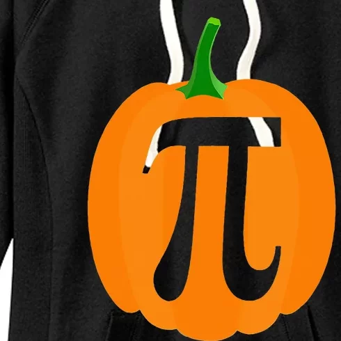 Pumpkin Pi Funny Halloween & Thanksgiving Pumpkin Pie Women's Fleece Hoodie