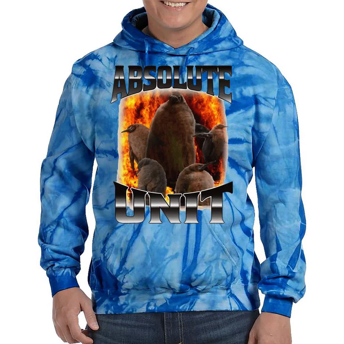 Pesto Penguin Funny Absolute Unit Bootleg Rap Fire Gift Tie Dye Hoodie