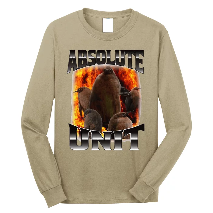 Pesto Penguin Funny Absolute Unit Bootleg Rap Fire Gift Long Sleeve Shirt