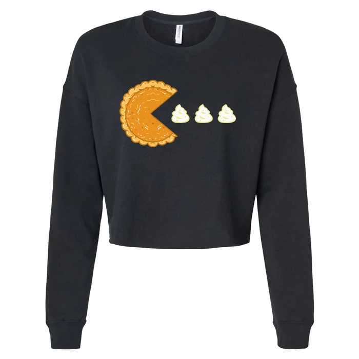 Pumpkin Pie Gamer Thanksgiving Cropped Pullover Crew