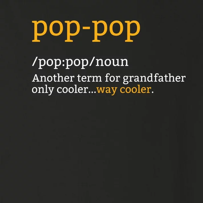 Pop Pop Grandpa Fathers Day Toddler Long Sleeve Shirt