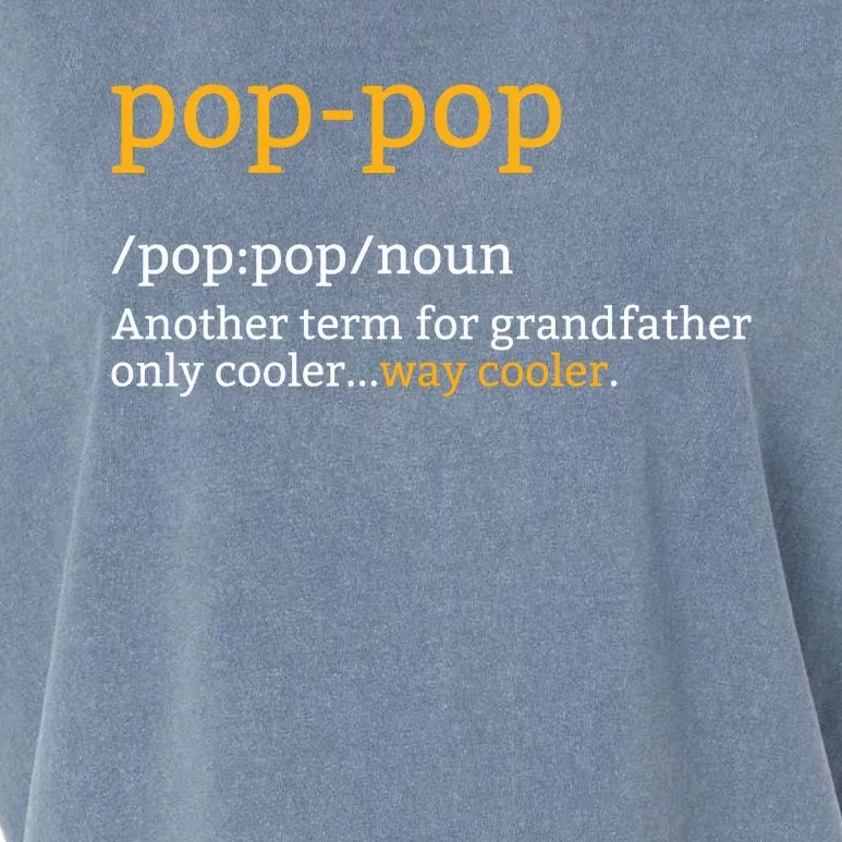 Pop Pop Grandpa Fathers Day Garment-Dyed Women's Muscle Tee